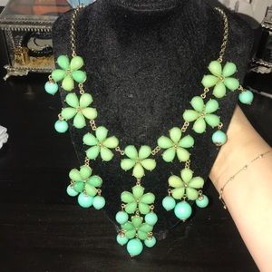 SUPER SALE! Green and turquoise necklace